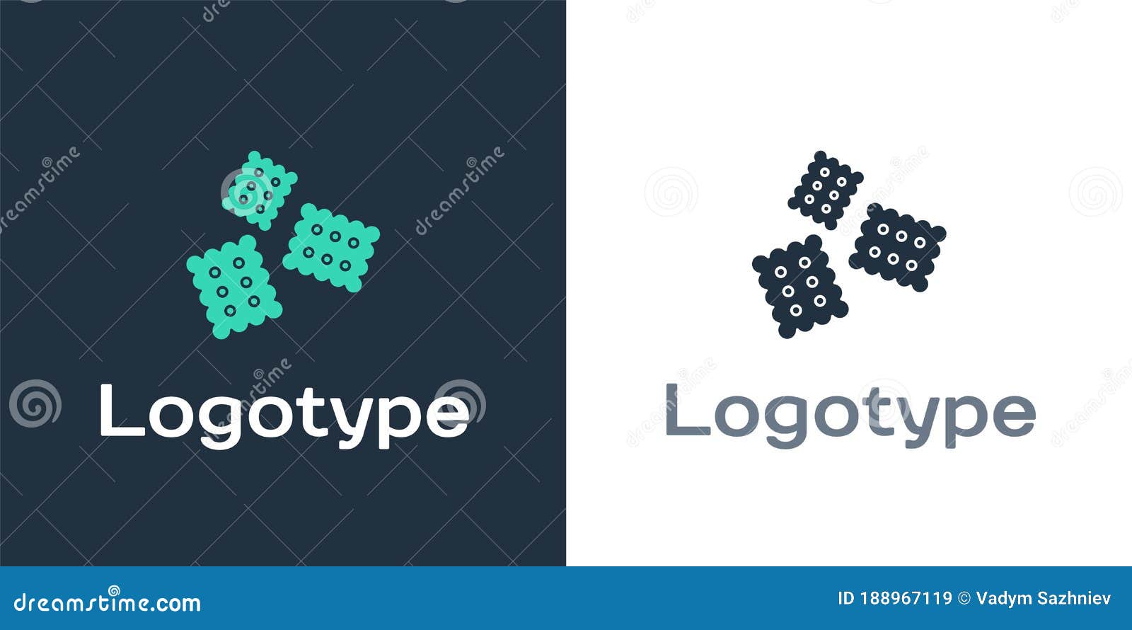 logotype cracker biscuit icon  on white background. sweet cookie. logo  template . 