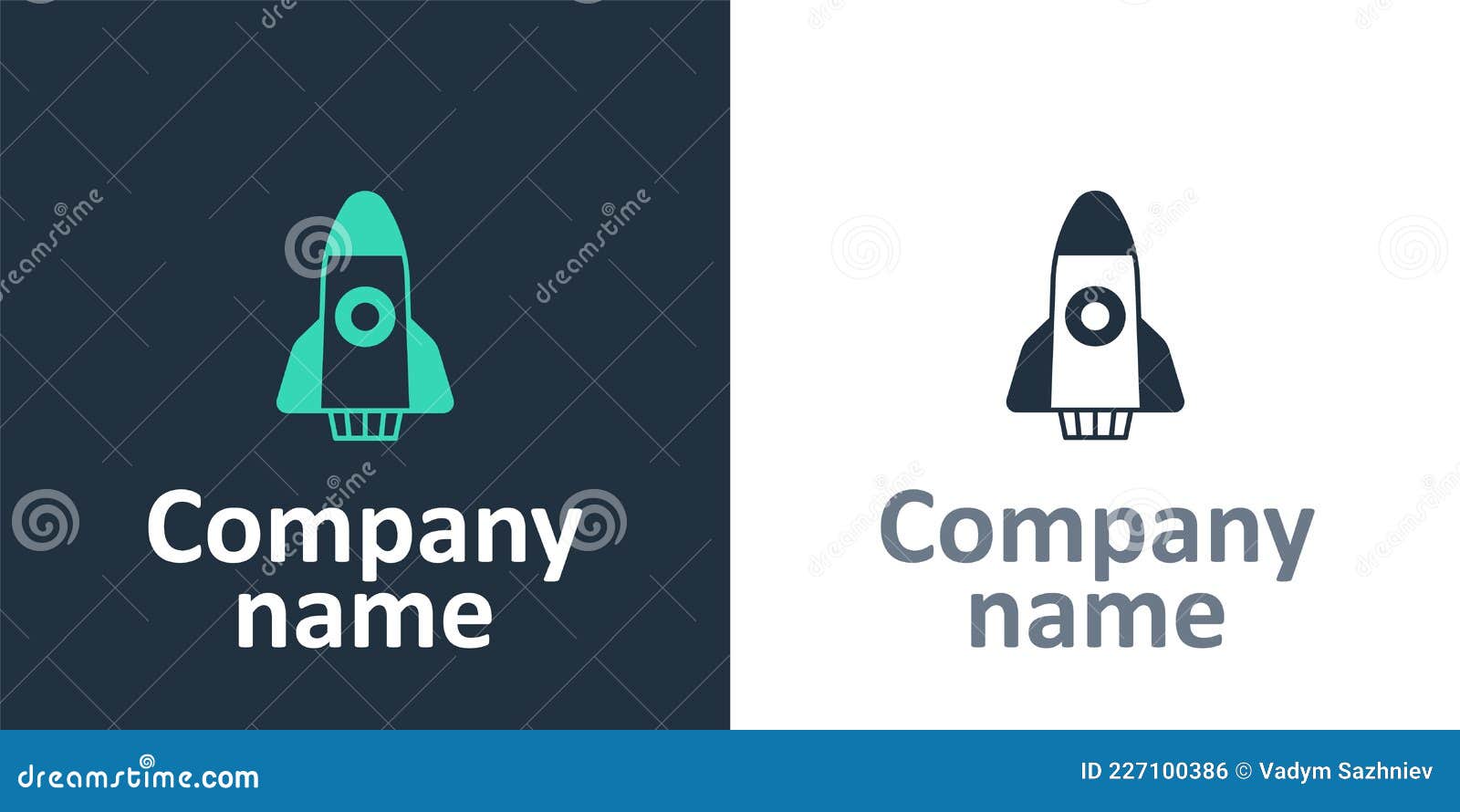 logotype rocket ship icon  on white background. space travel. logo  template . 