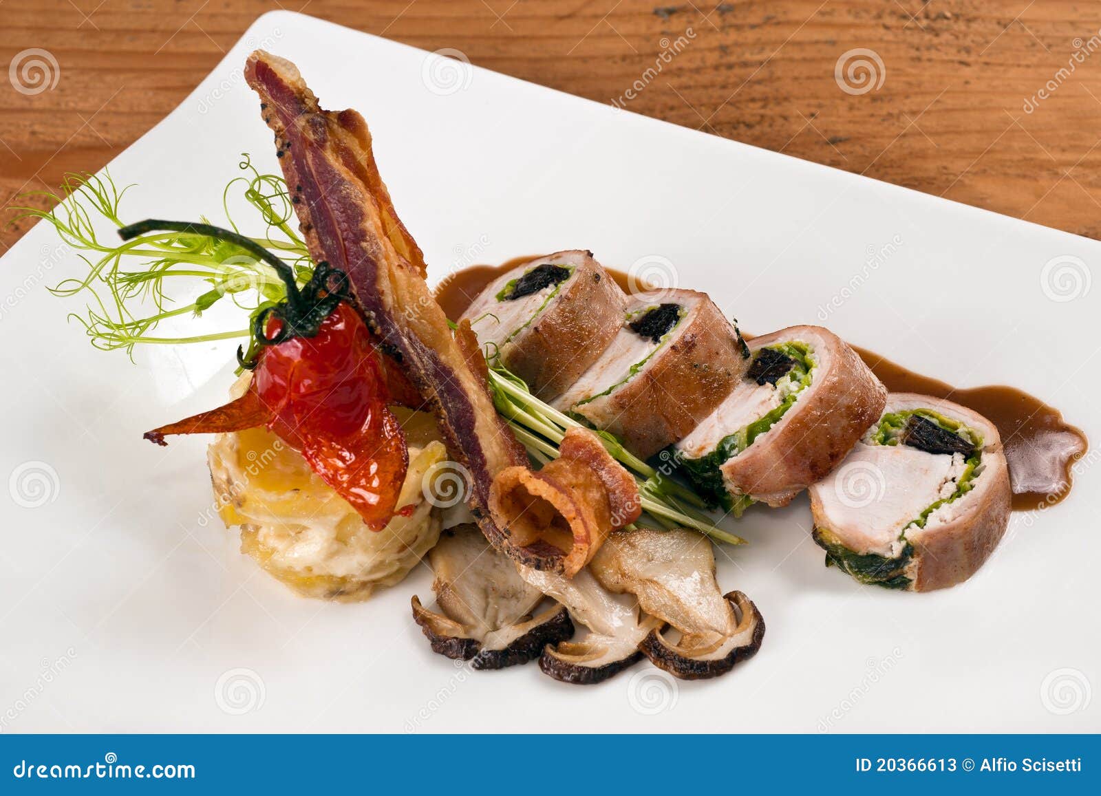 Loin of rabbit stock image. Image of meat, dish, recipe 20366613