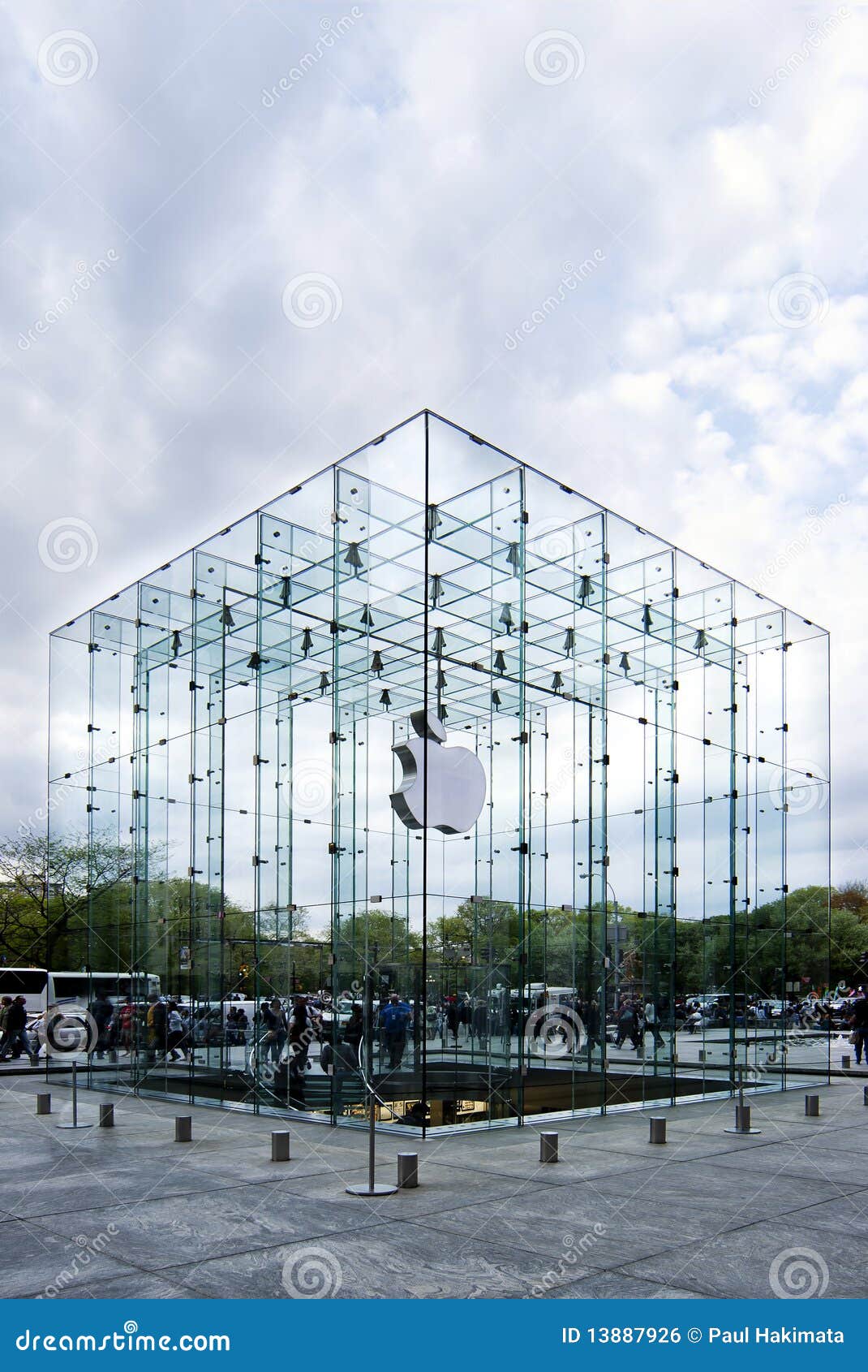 Dentro da Apple Store, Compras em Nova York, EUA — Fotografia de