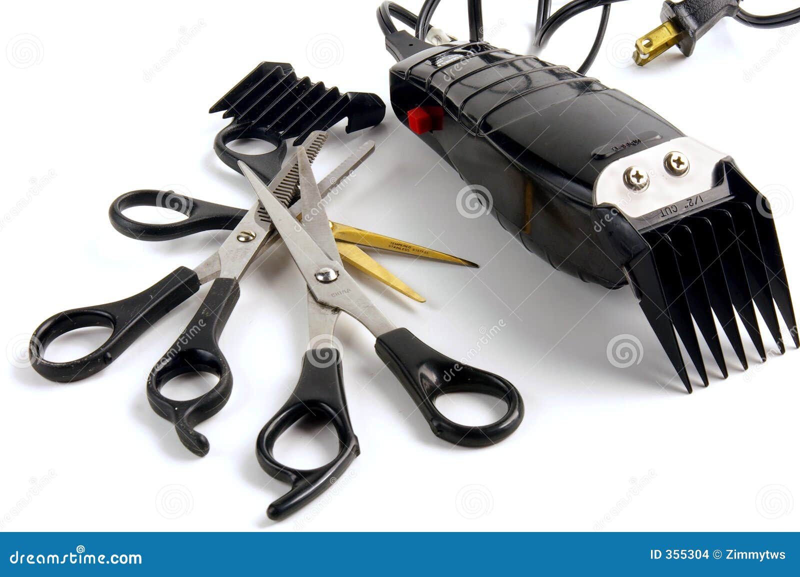 Loja de barbeiro foto de stock. Imagem de tesoura, tosquiadeiras - 355304