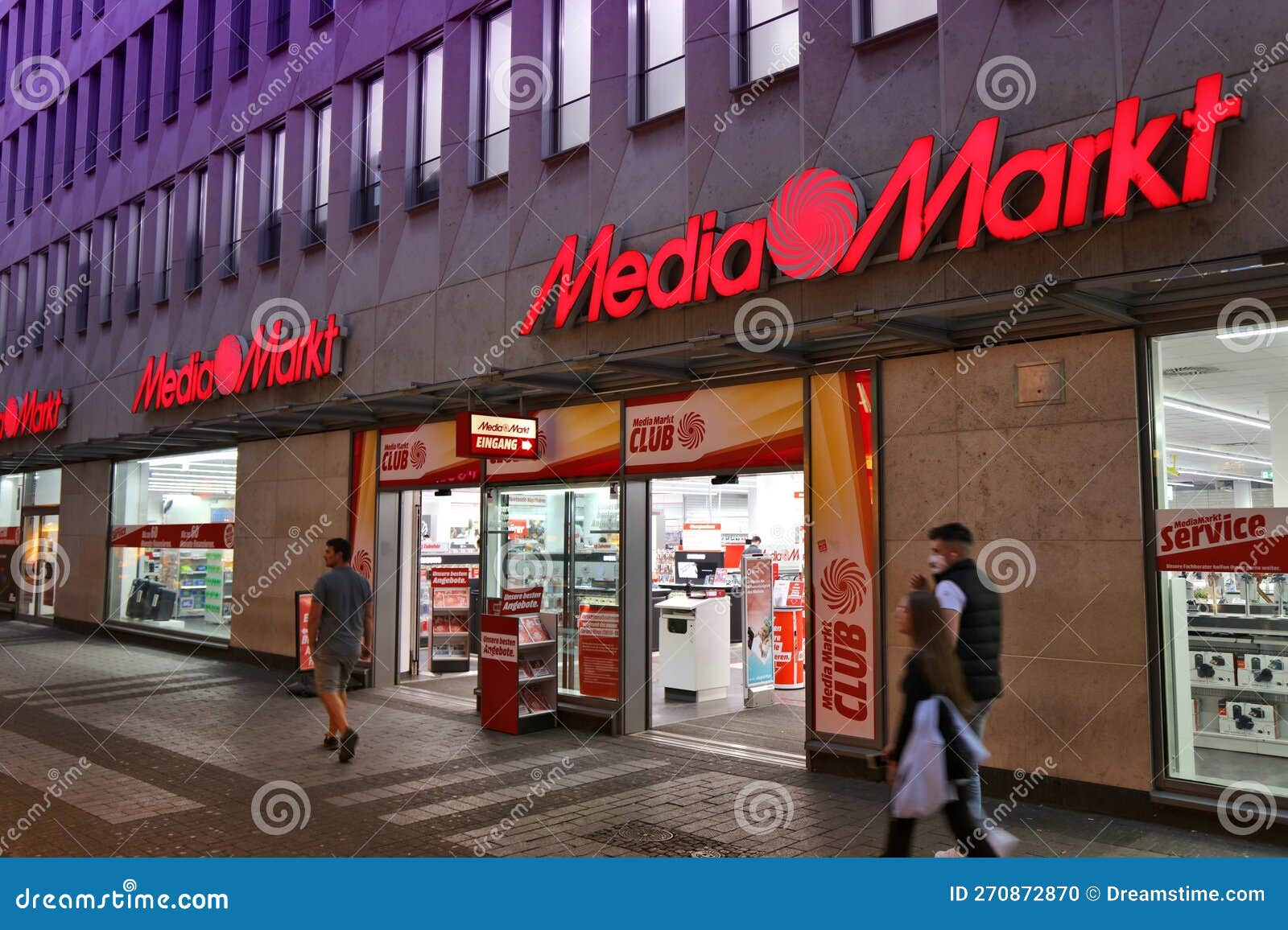 Loja de Mediamarkt foto de stock editorial. Imagem de eletrônica