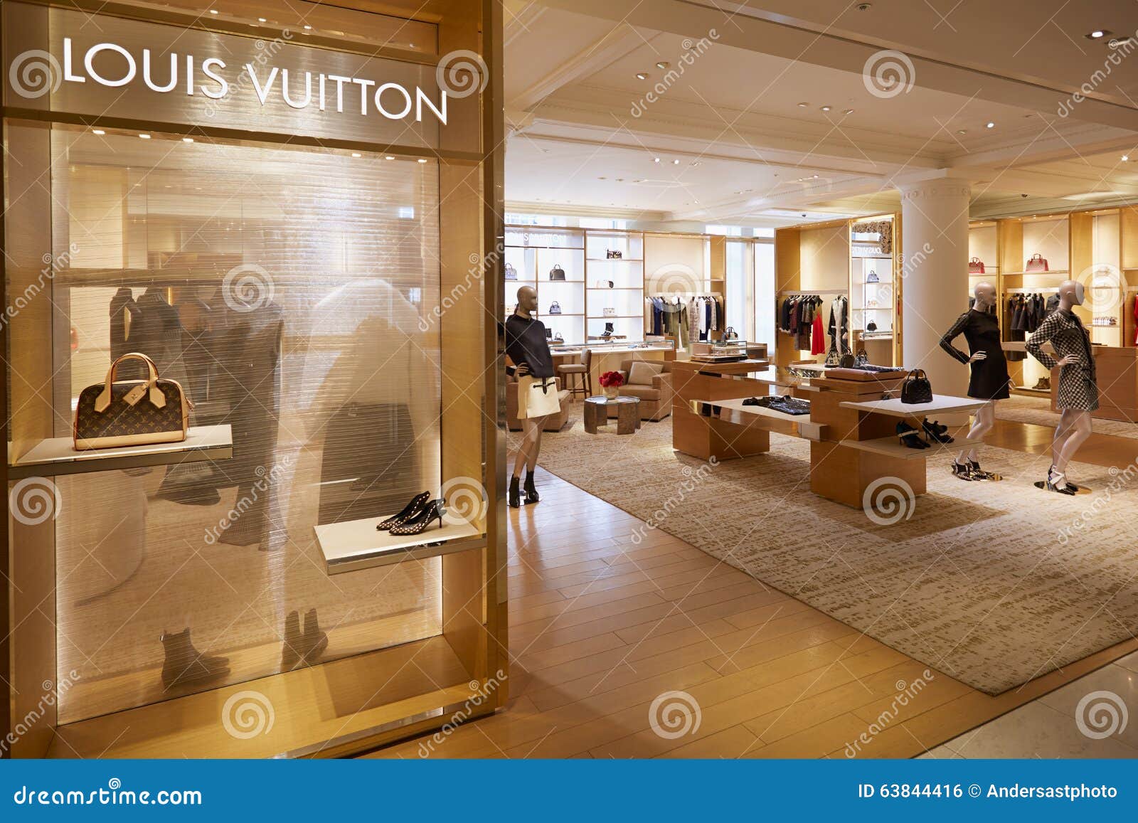 Loja De Louis Vuitton, Interior Do Armazém De Selfridges Foto