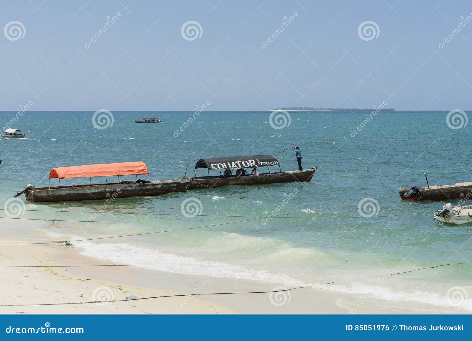 Lokale Boten in De Stad Van Zanzibar Redactionele Foto Image of