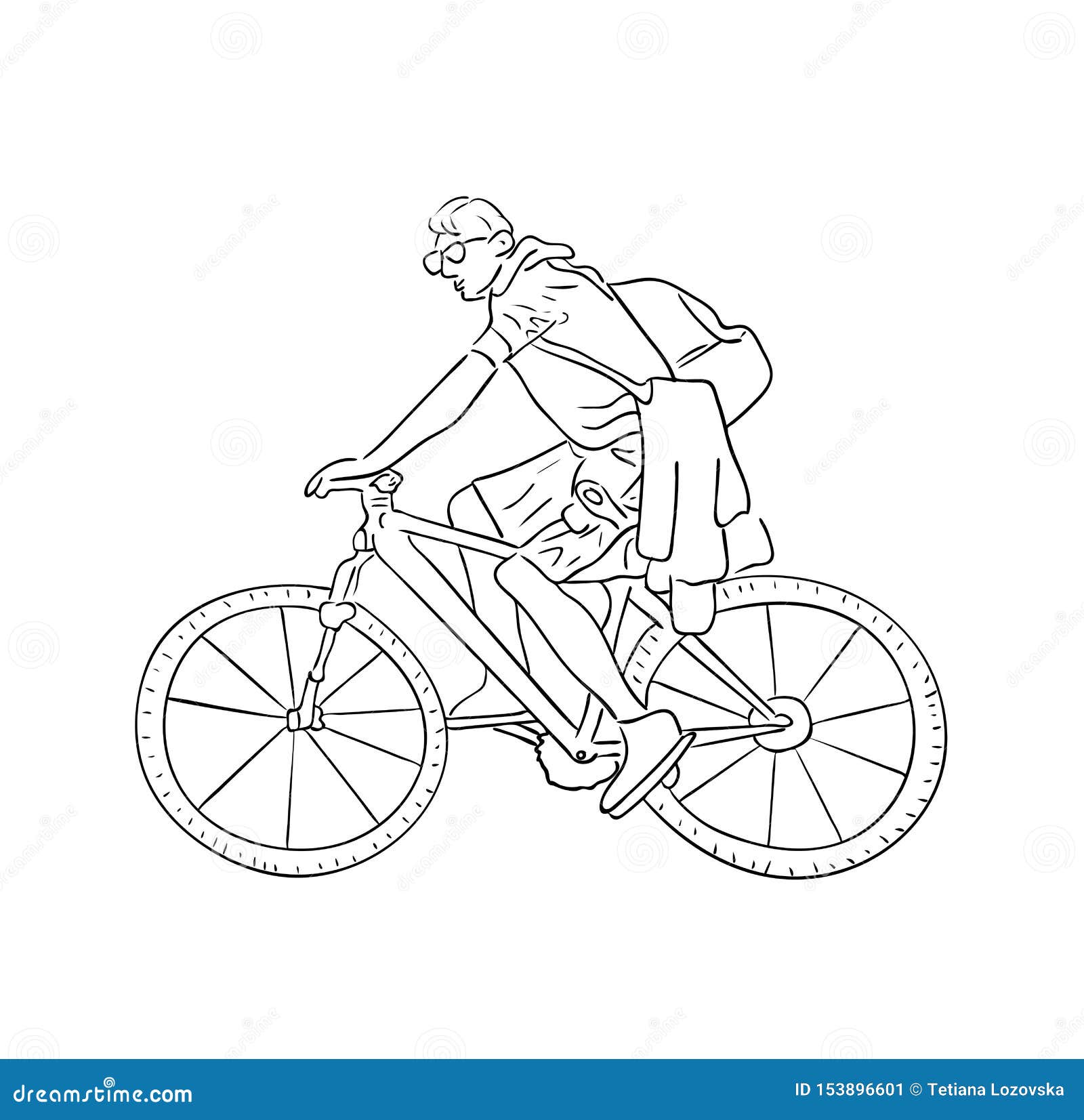 zeichnung fahrrad