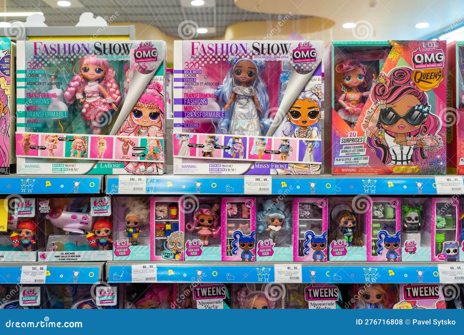 OMG and LOL Dolls on Shelves of Toy Store. Minsk, Belarus, 2023 Editorial  Stock Photo - Image of manufactured, clothing: 276716808