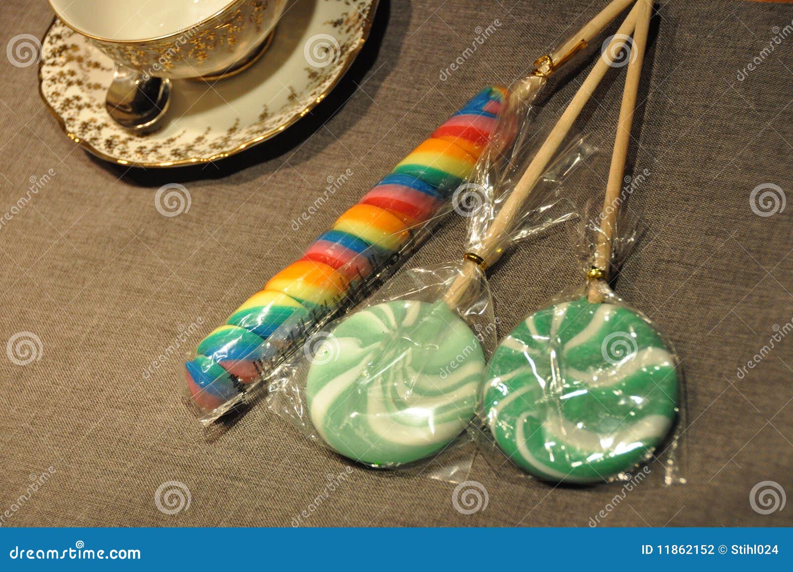 Lollipop and coffee stock photo. Image of cappuccino 11862152