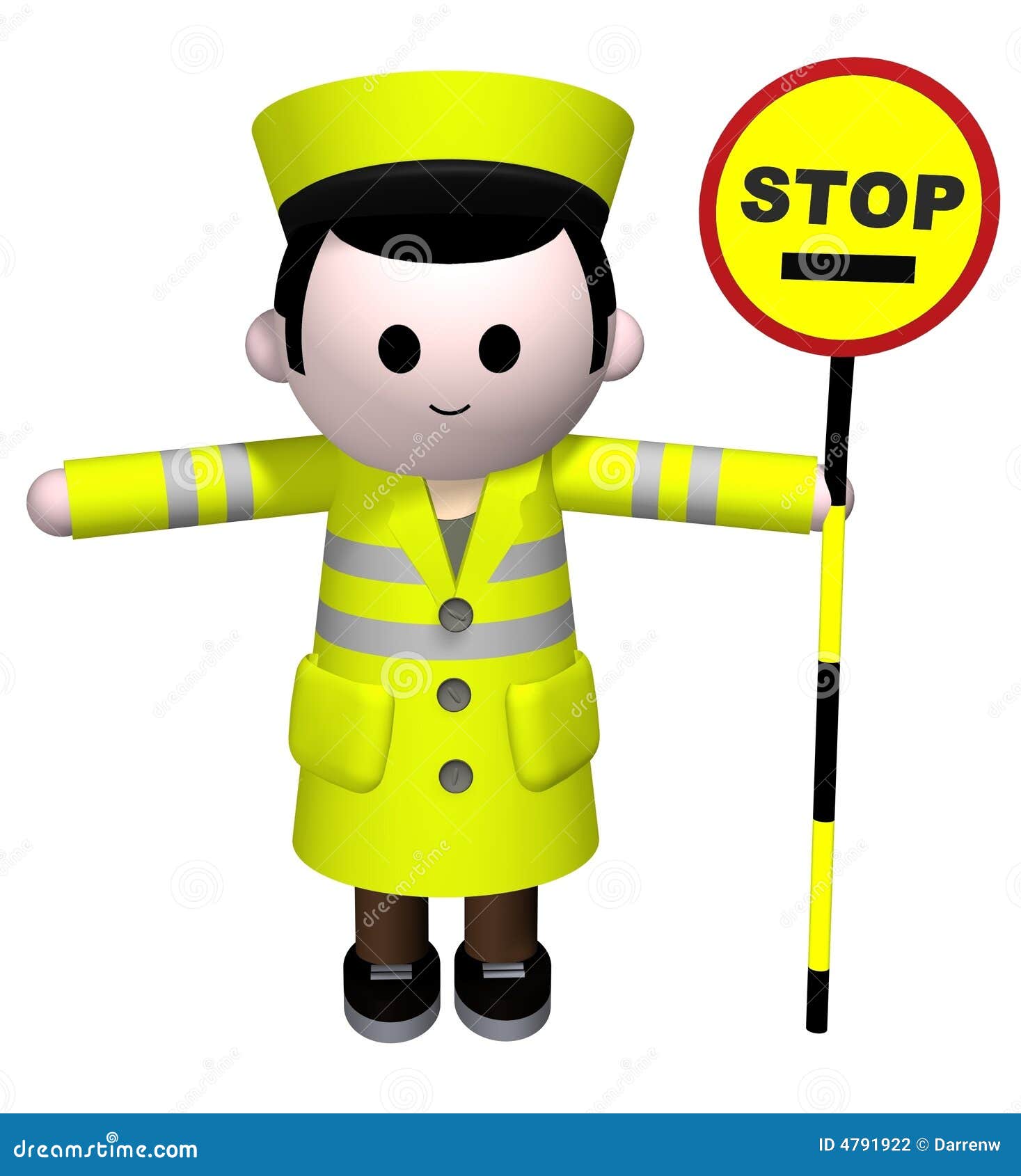 Lollipop man stock illustration. Illustration of guard - 4791922