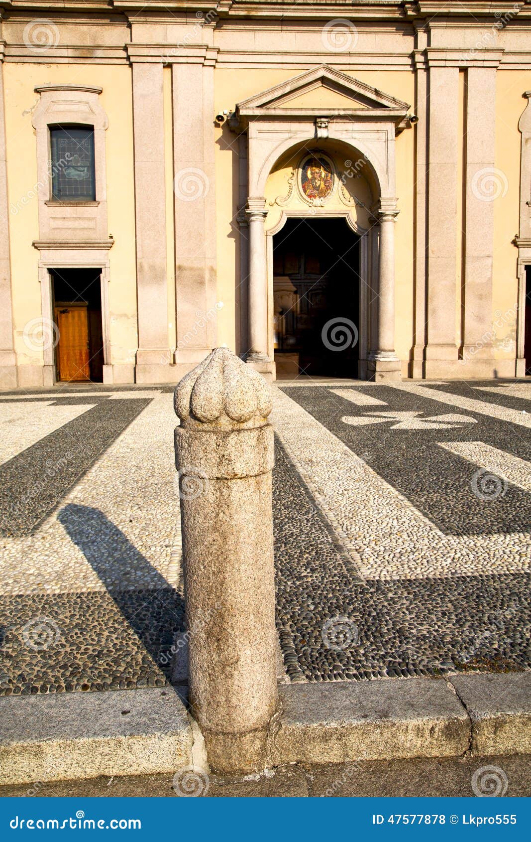 lombardy in the castano closed brick tower sidewalk ital