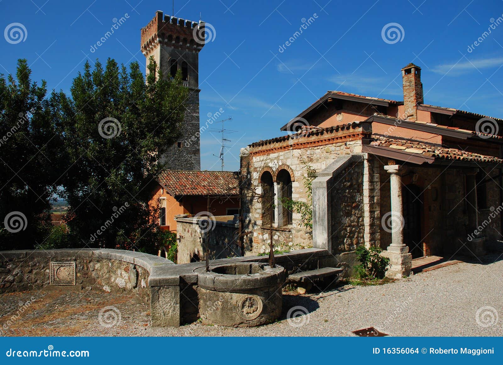 lonato, brescia. medieval village