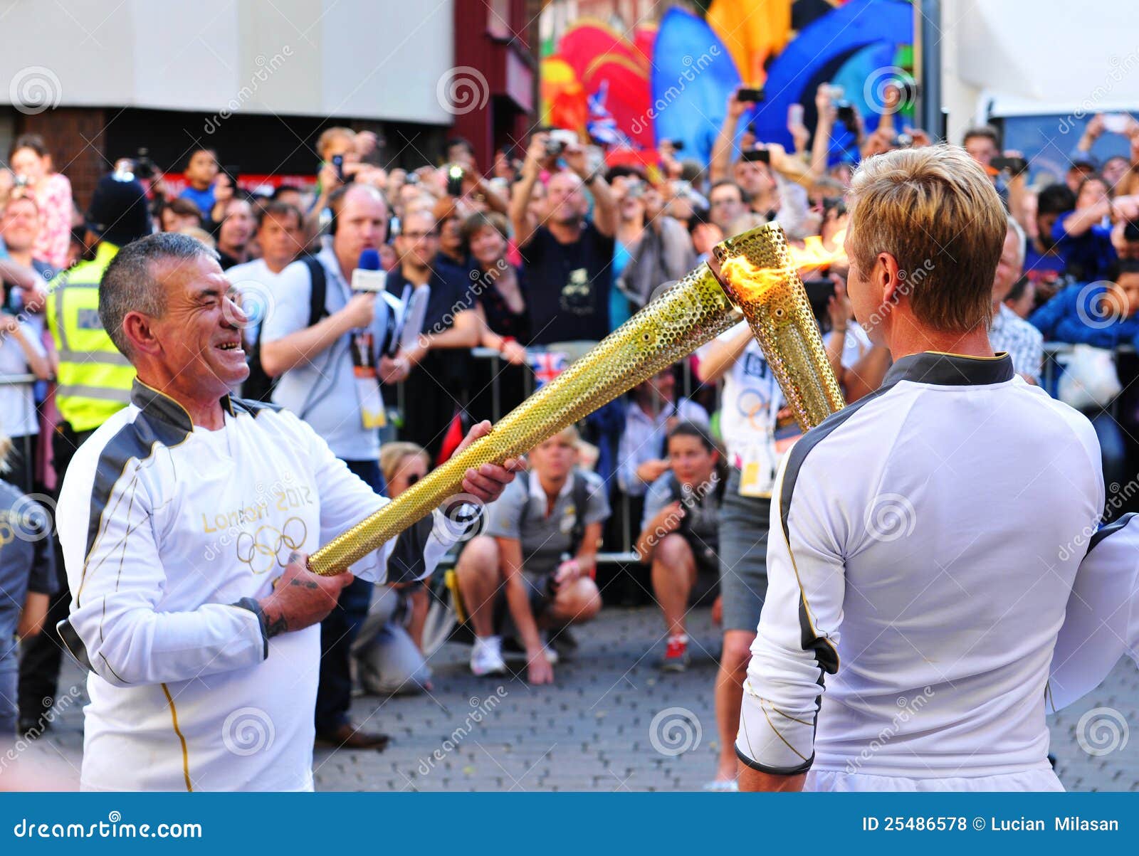 London 2012 Olympic Torch Bearers Editorial Stock Photo Image 25486578
