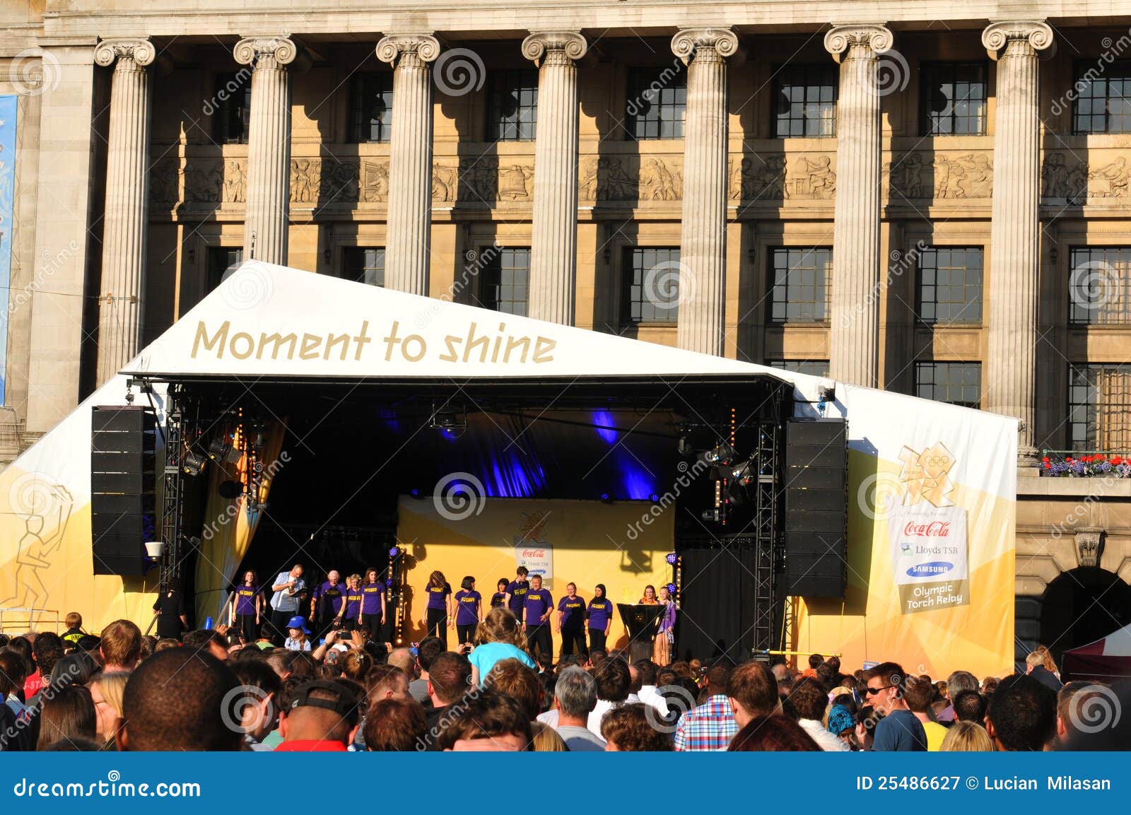 London 2012 Olympic Torch Relay Concert Editorial Photography Image