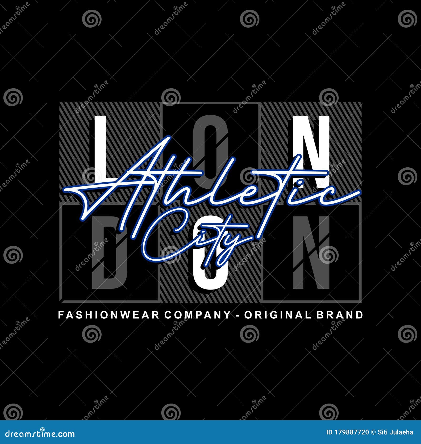 London Authentic City Fashioned Vintage Vector Stock Illustration ...
