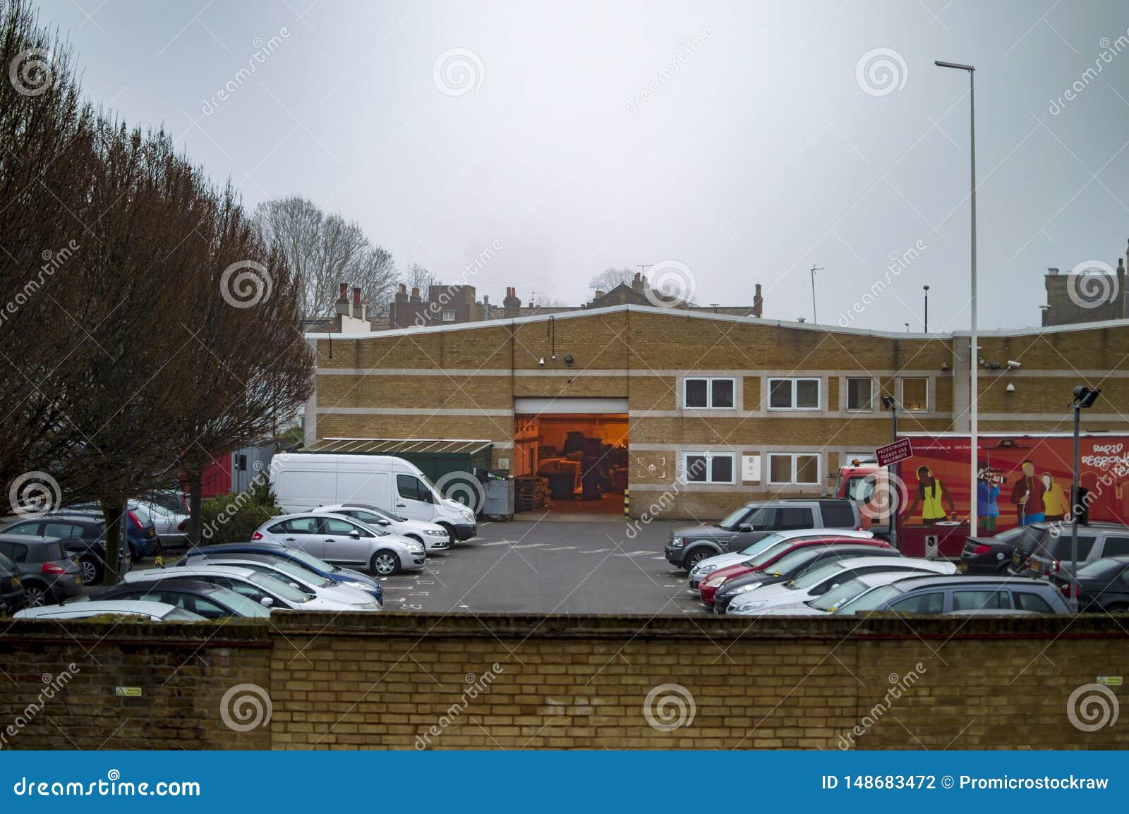 London Car Park Pound and this is Paid Space Editorial Photography