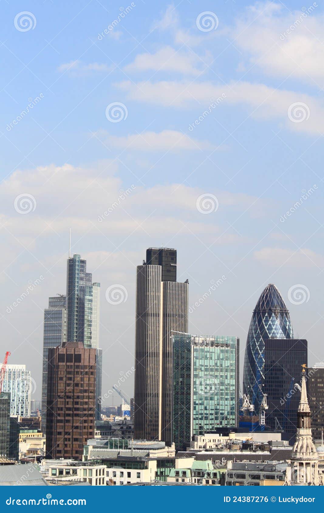 London Central Business District Royalty Free Stock Image - Image: 24387276