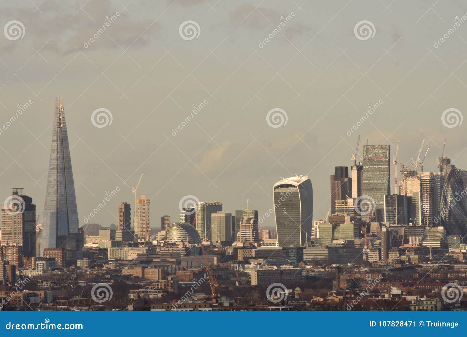 London city skyline stock image. Image of buildings - 107828471