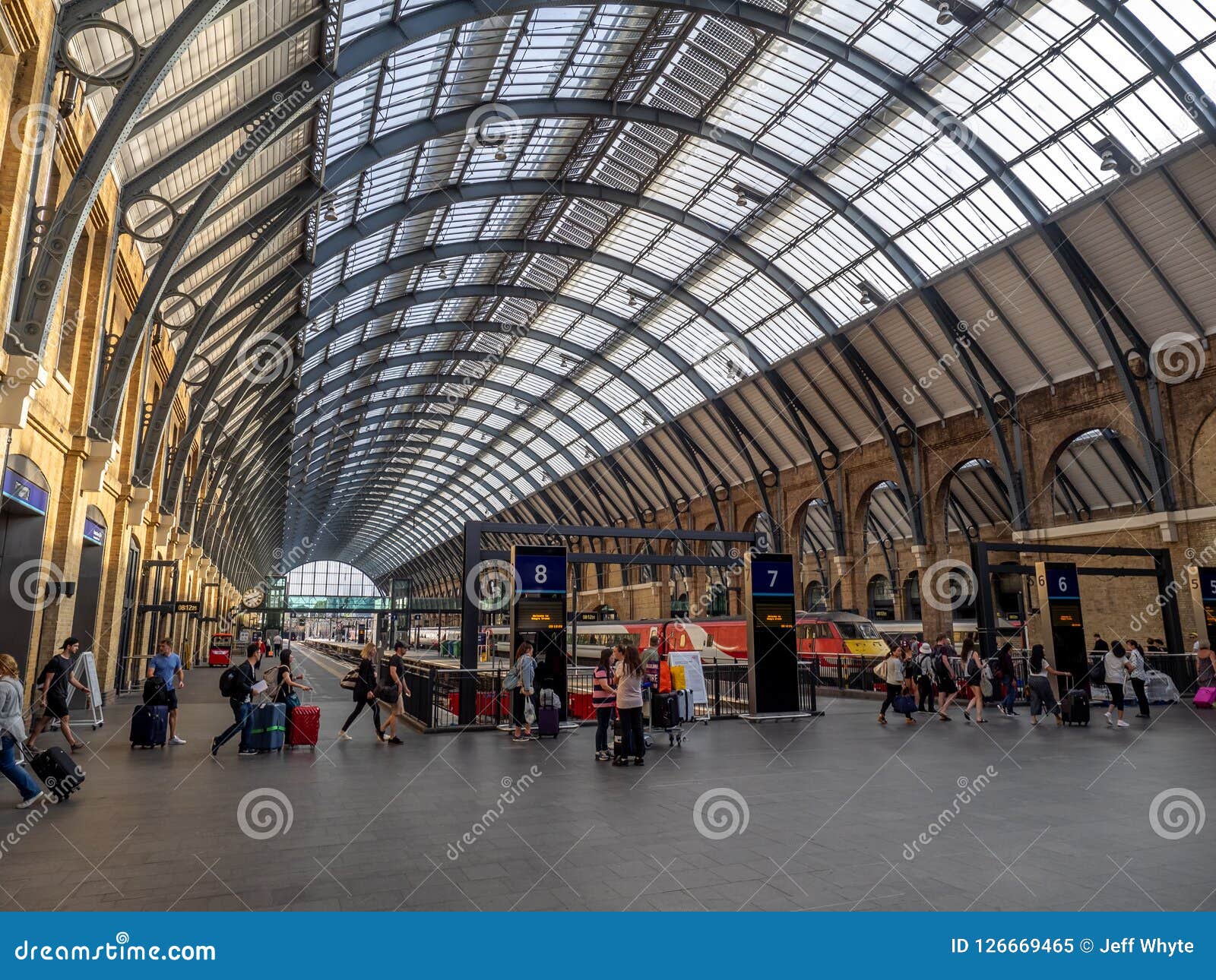 Interior Of The Kings Cross Train Station In London