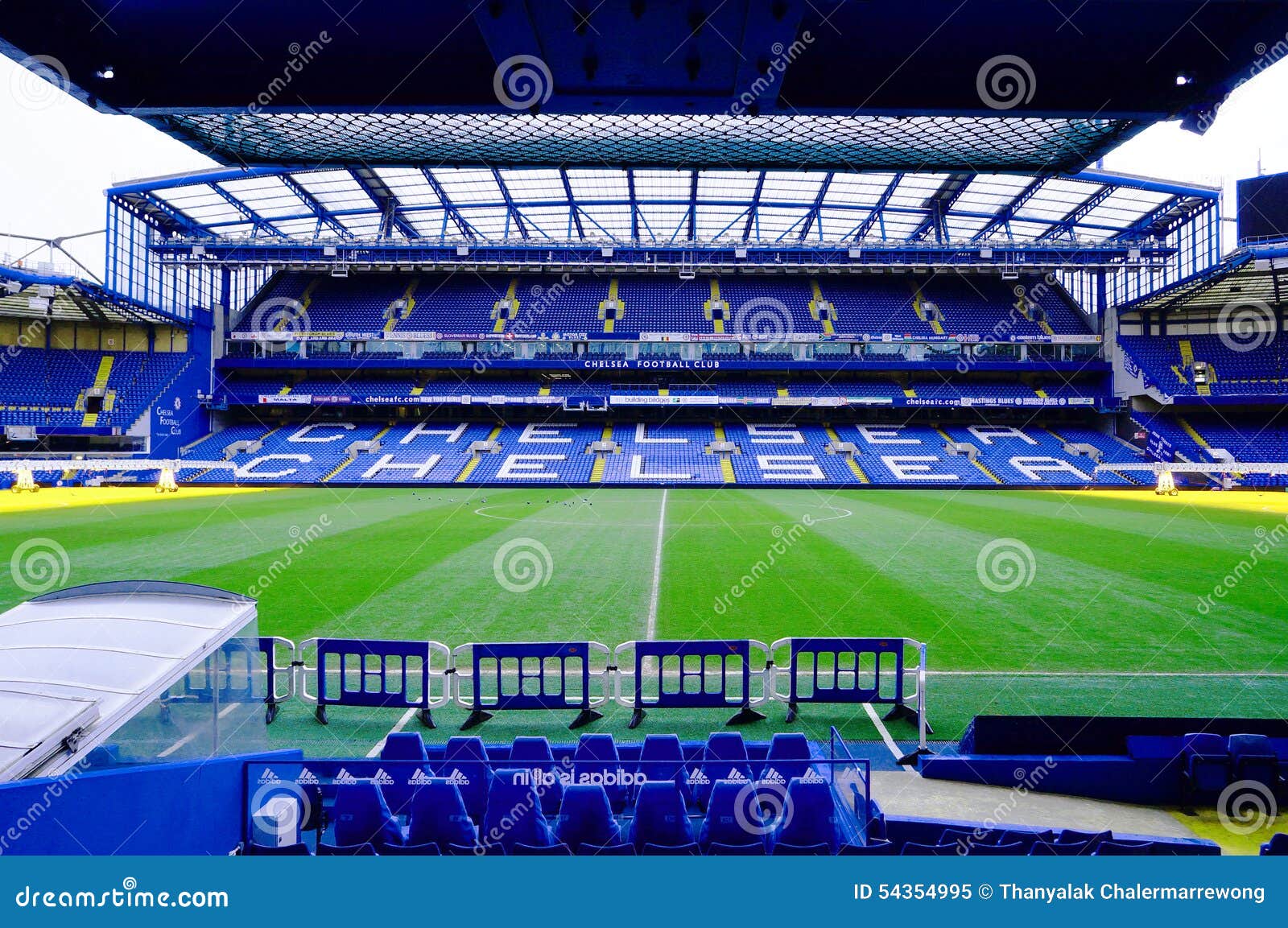 LONDON, ENGLAND - FEBRUARY 14: Stamford Bridge Stadium on February