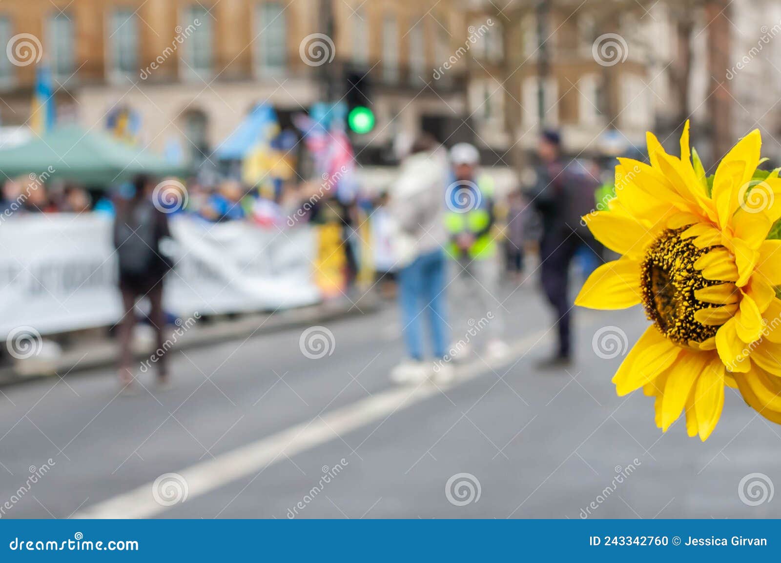 London England 13 March 2022 Protesters Taking Part In A Rally For