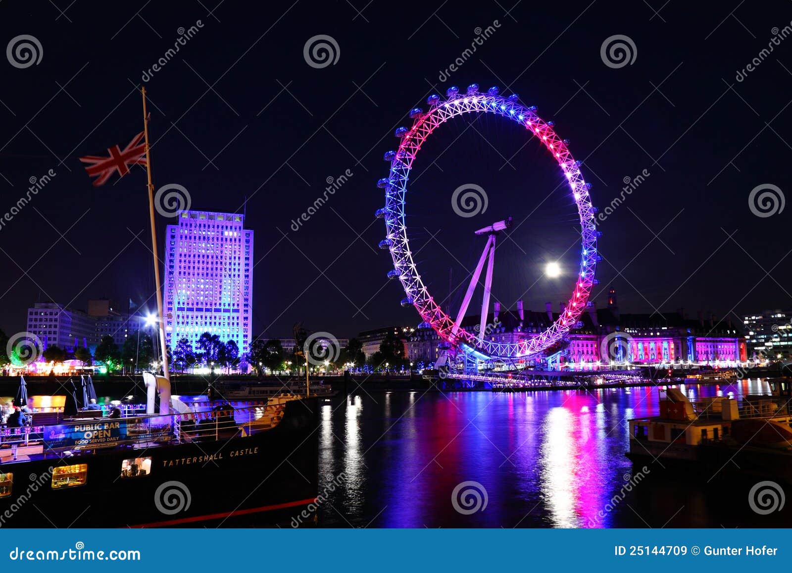 London Eye 2012 Queen S Jubilee Editorial Stock Image Image of