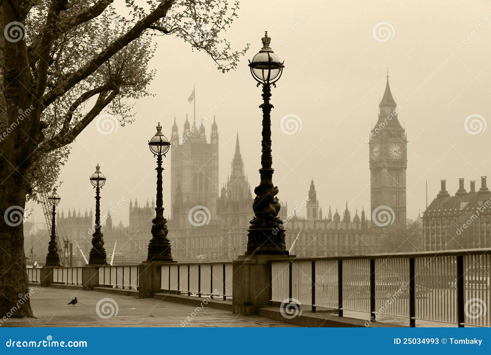 london in fog