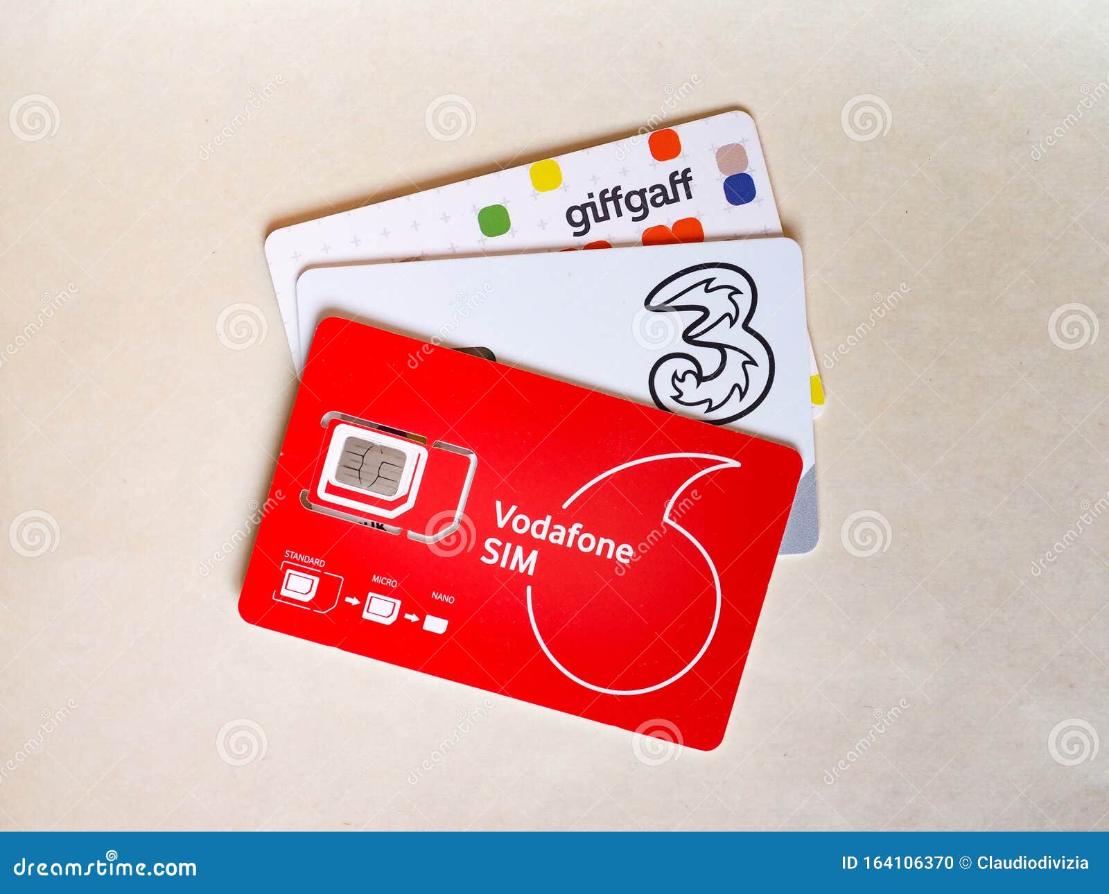 GiffGaff GIFF Gaff Nano/Micro/estándar 3 en 1 Sim Gratis £ 5 datos ilimitado de crédito 