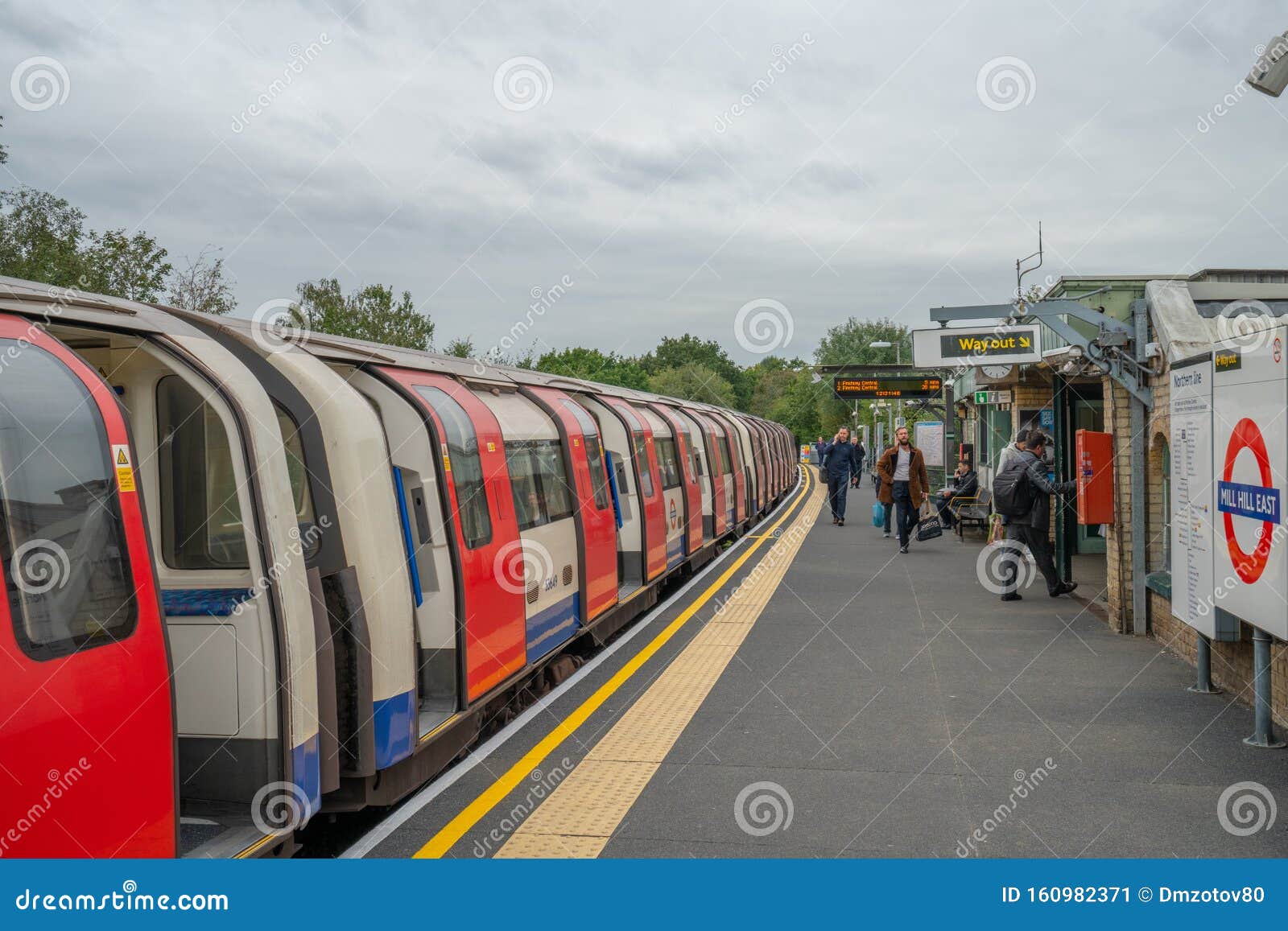 London October 2019 Mill Hill East Station Editorial Photo Image