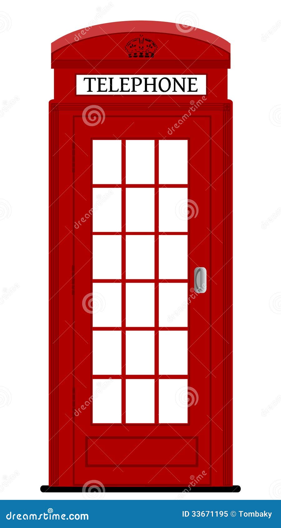 London phone box stock vector. Illustration of illustration - 33671195