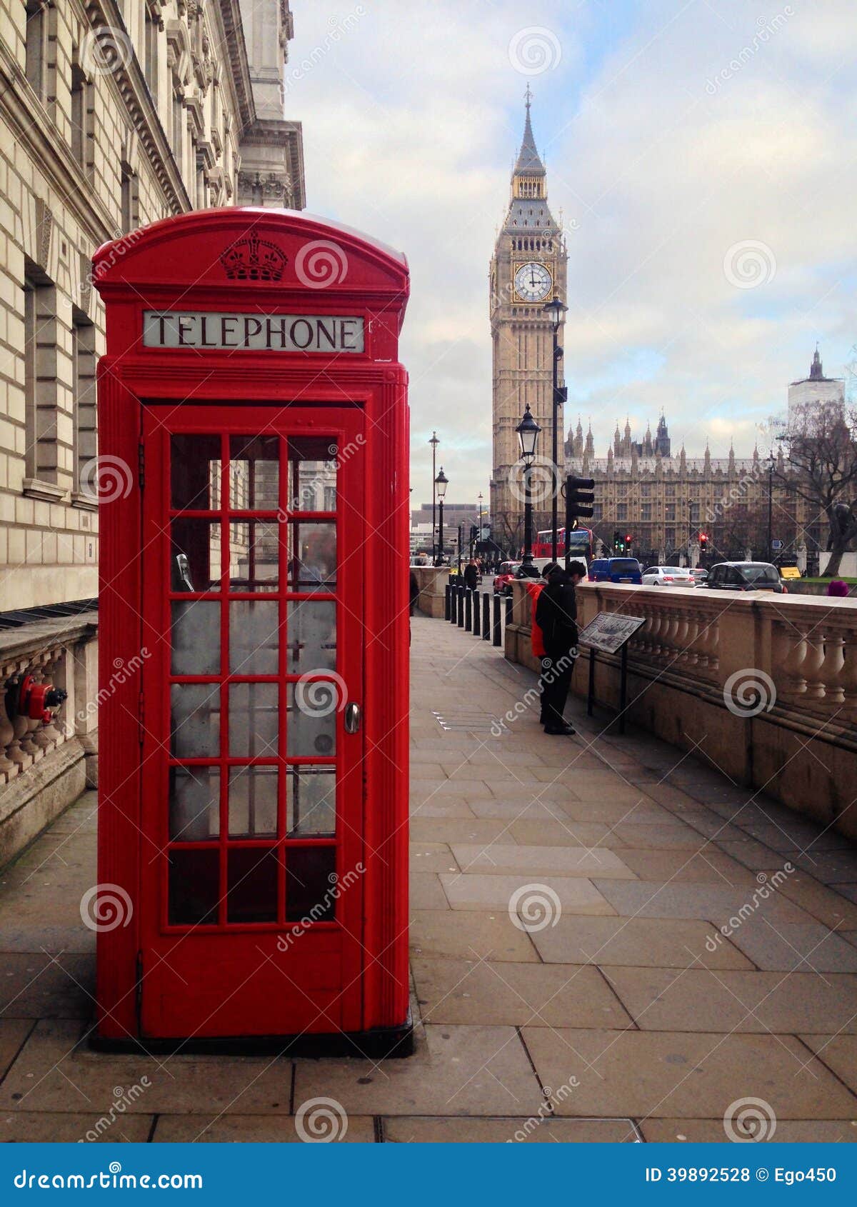 Manschettenknöpfe Herren Rot - London Telefonzelle Design In Messing