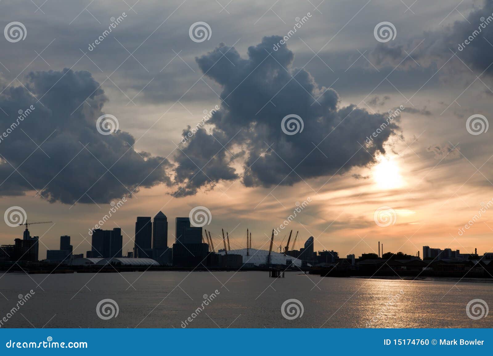London Skyline stock photo. Image of dome, canary, skyline - 15174760