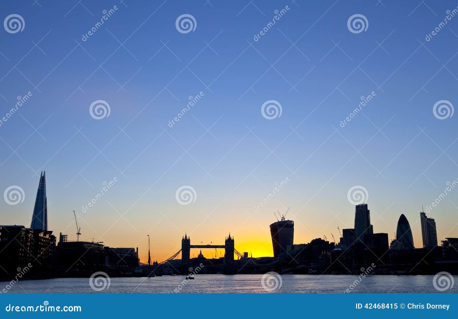 london skyline silhouette