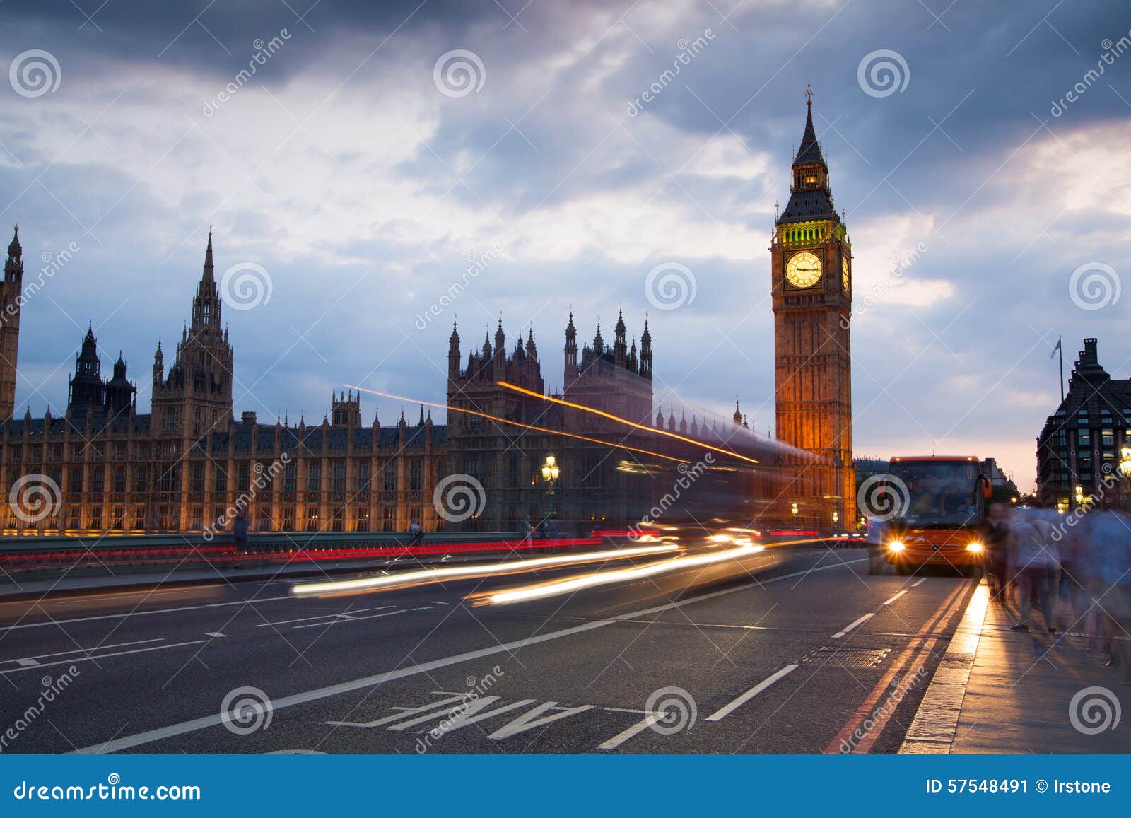 London Sunset. Big Ben and Houses of Parliament Editorial Photo - Image ...