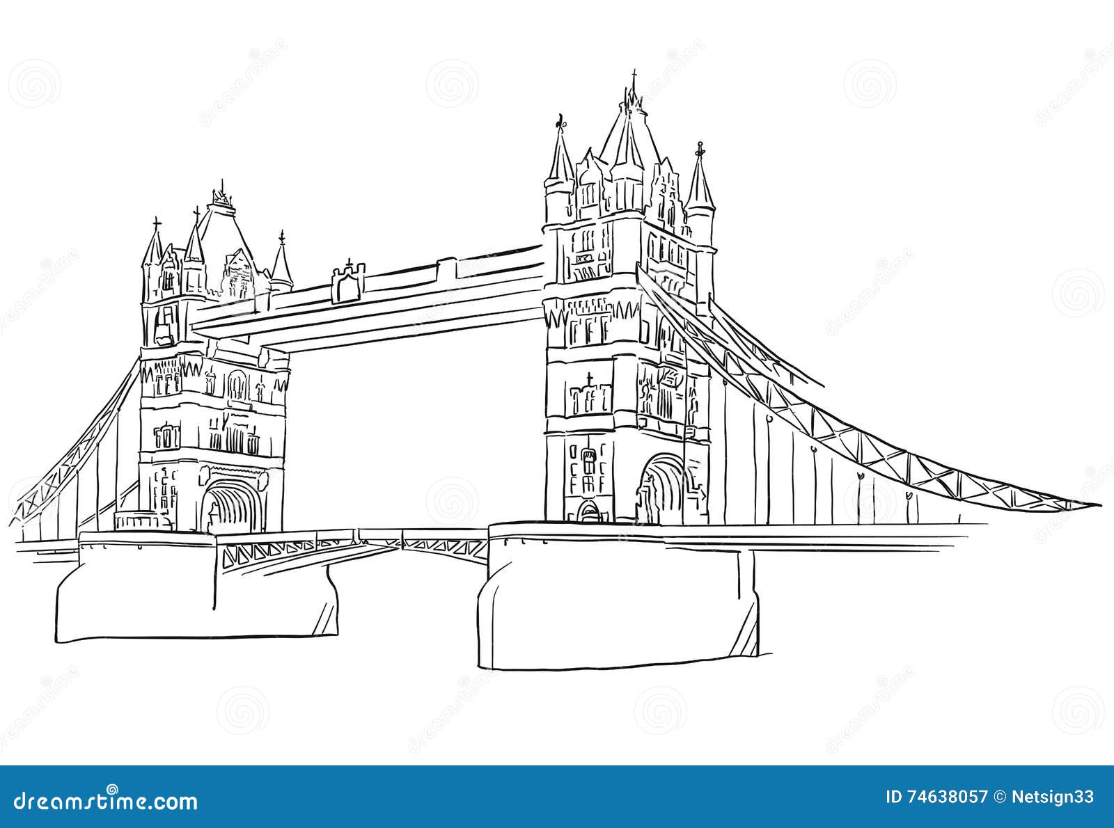 Лондон мост контур