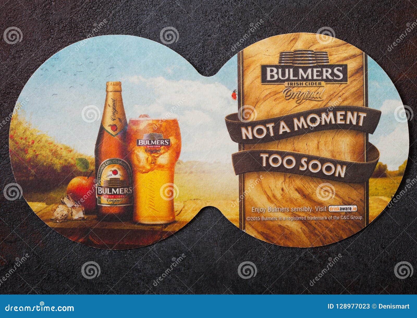 London Uk August 22 2018 Bulmers Cider Original Mat Coaster