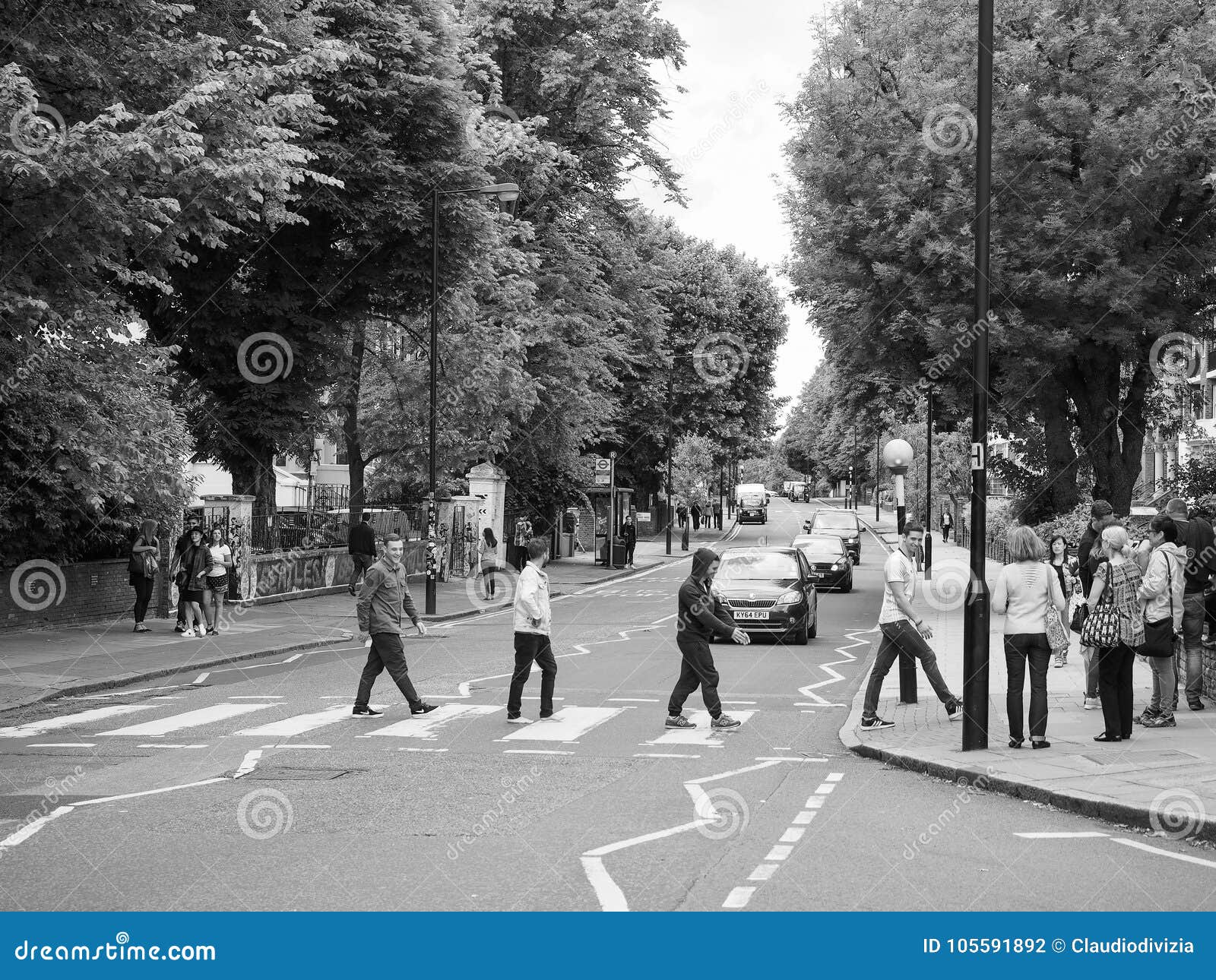 Abbey Road Crossing in London Black and White Editorial Photography ...