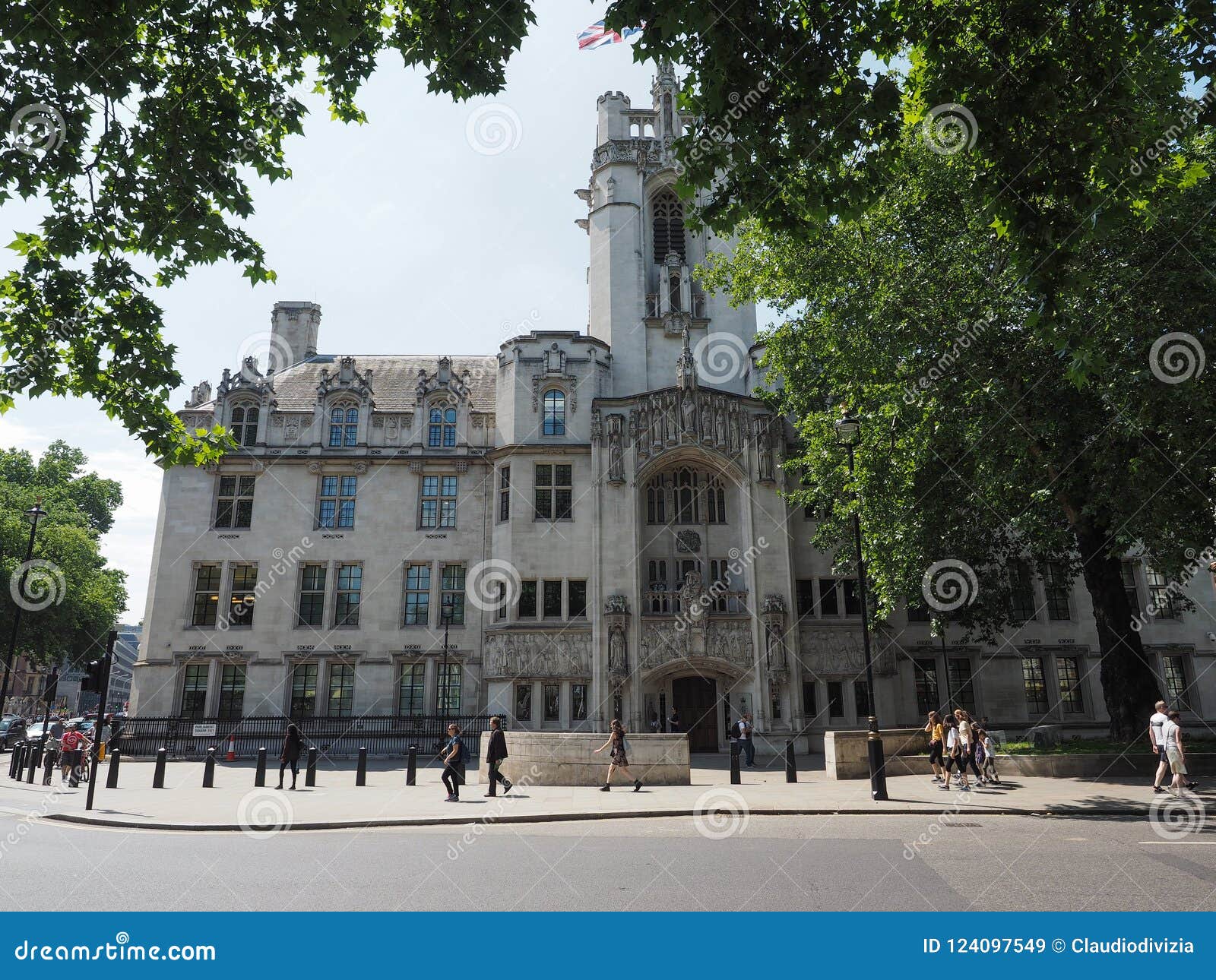 Supreme Court in London. LONDON, UK - CIRCA JUNE 2018: The Supreme Court final court of appeal in Parliament Square