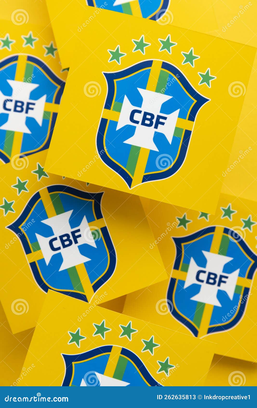 LONDON, UK - July 2023: Brazil national football team logo badge on a  soccer ball. 3D Rendering Stock Photo - Alamy