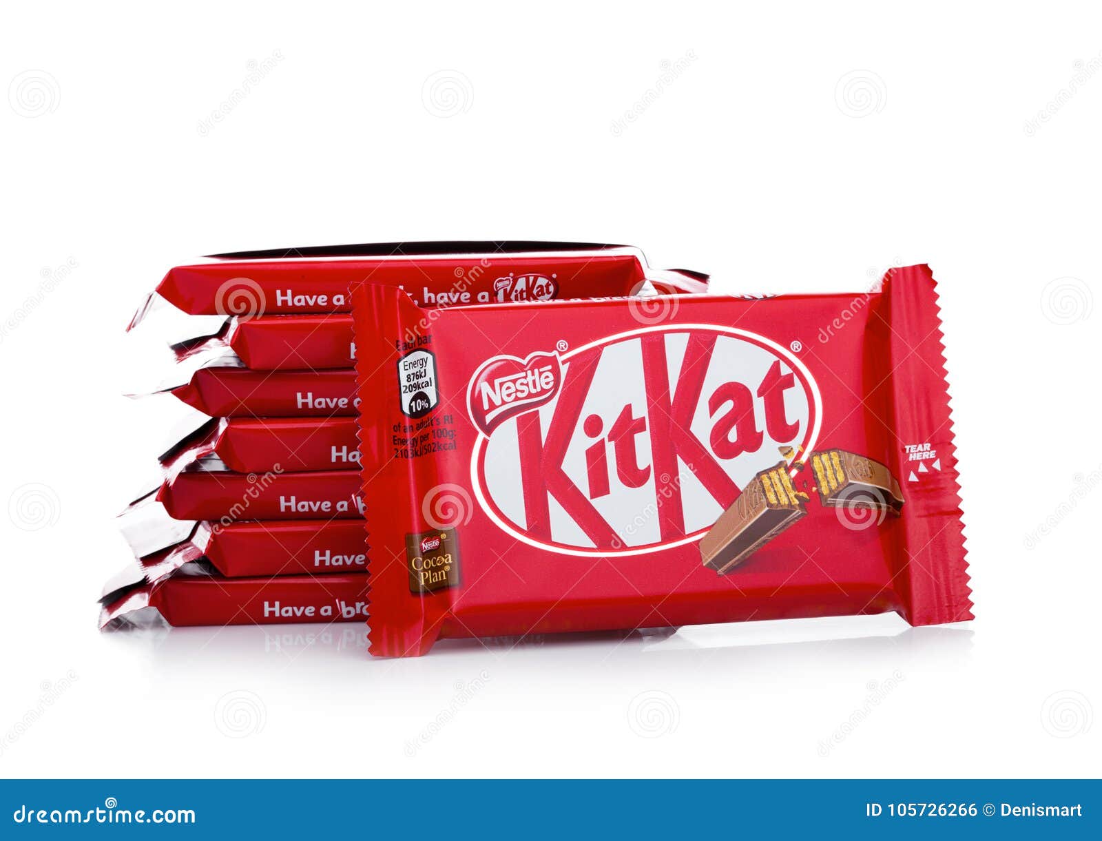 LVIV, UKRAINE - April 08, 2021: Kitkat mini chocolate bar in a