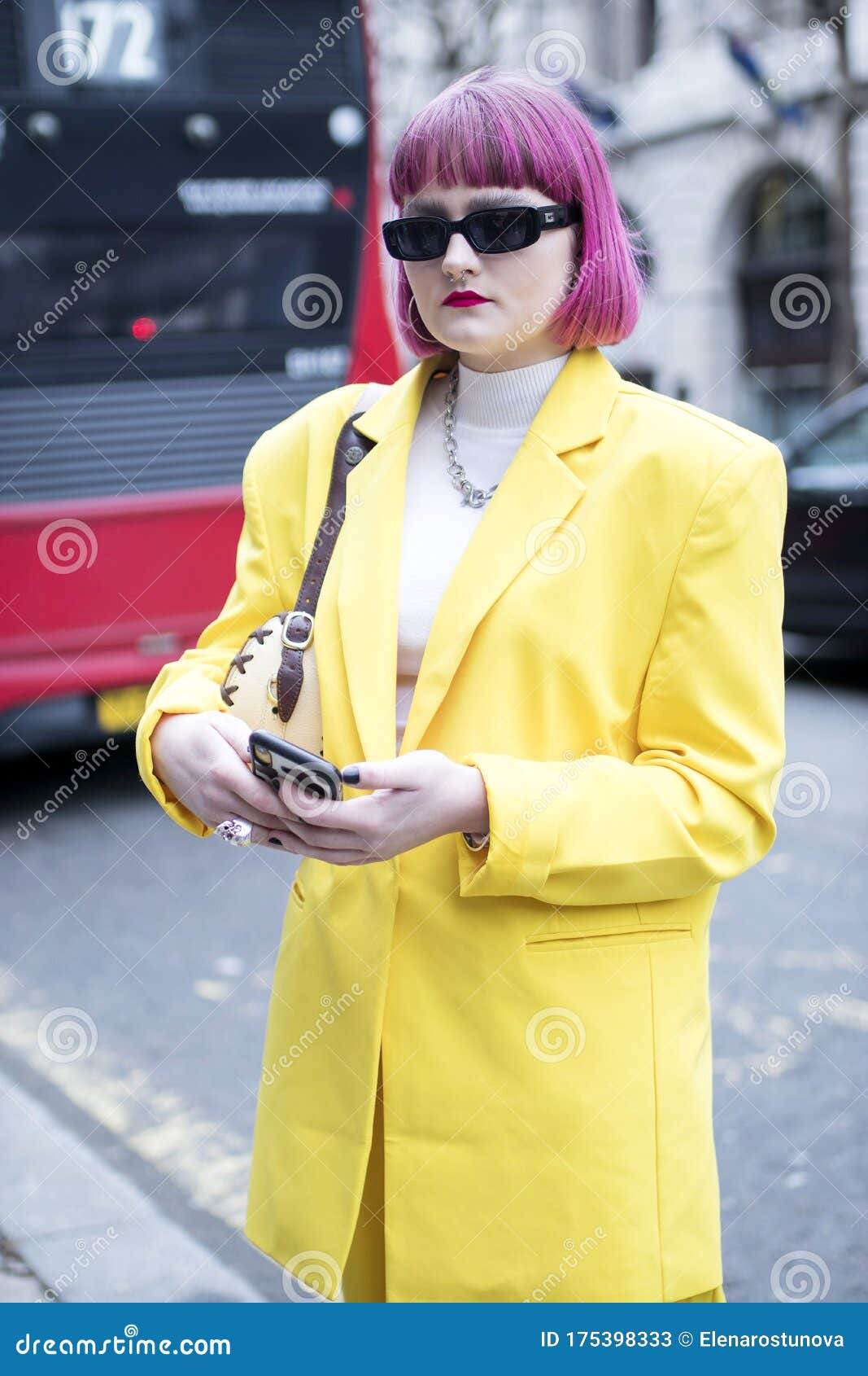 Fashionable People on the Street . Street Style Editorial Stock Photo ...