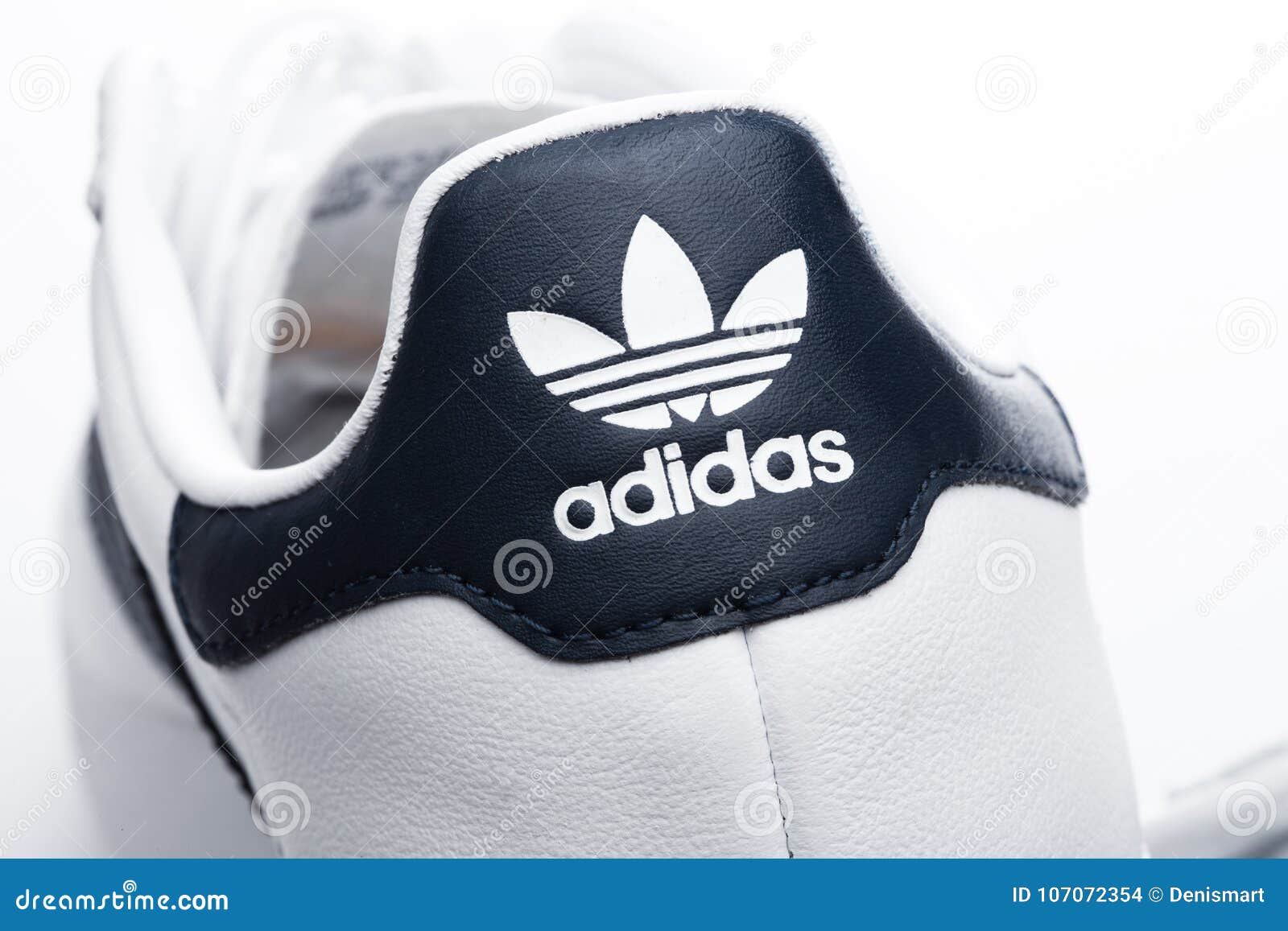 LONDON, UK - JANUARY 02, 2018: Adidas Originals Shoes Macro Label on ...