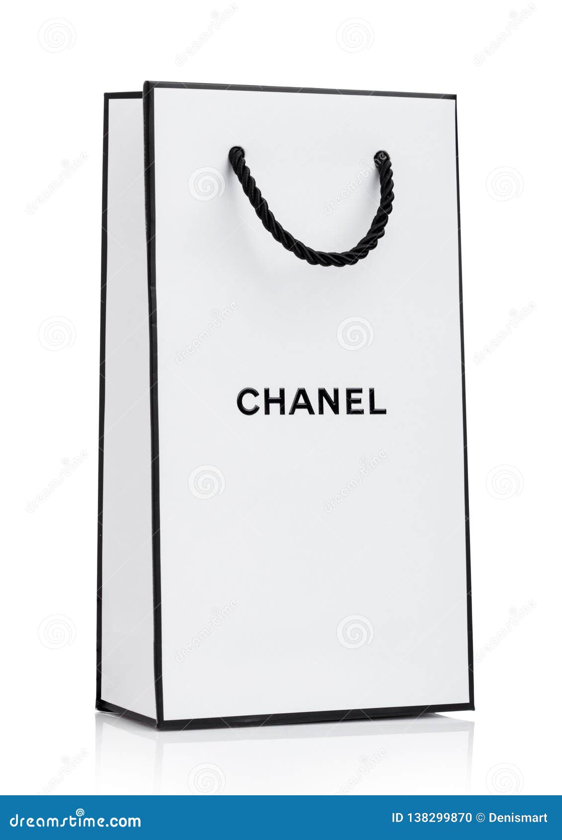 chanel shopping paper bag