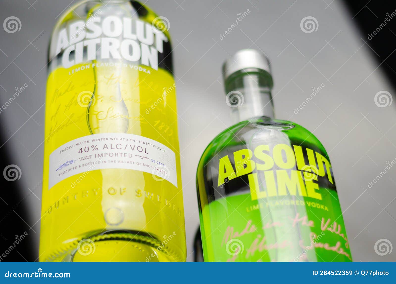 LONDON UK 11 JULY 2023 Absolut Vodka Lime And Absolut Vodka Citron london-uk-11-july-2023-absolut-vodka-lime-and-absolut-vodka-citron