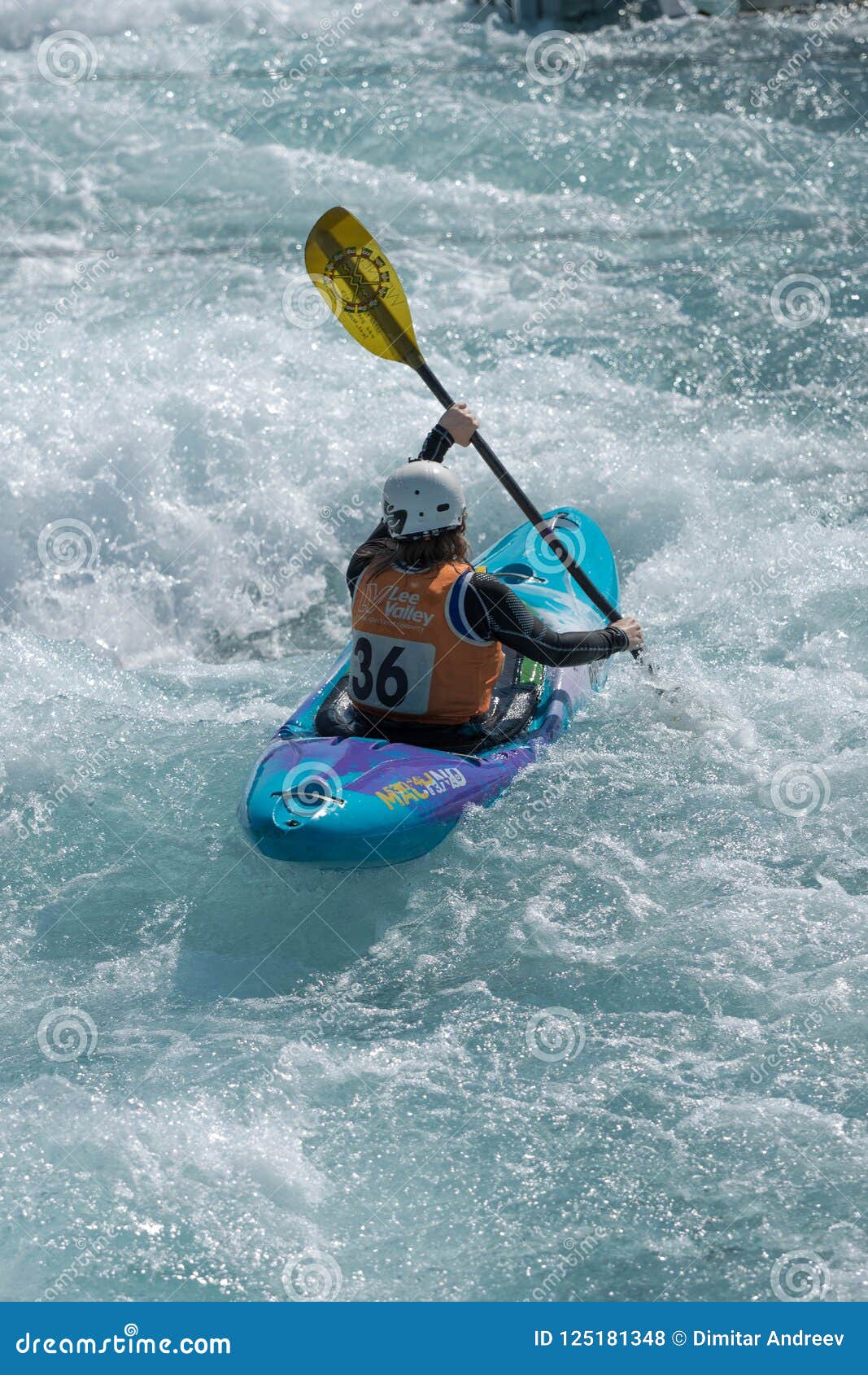 02/09/2018 London Uk. Lee Valley Park.Sport In Canoe Kayak 