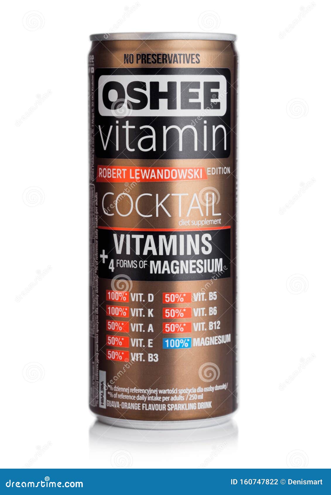 LONDON, UK - OCTOBER 10, 2019: Aluminium Can of OSHEE Vitamin Cocktail ...