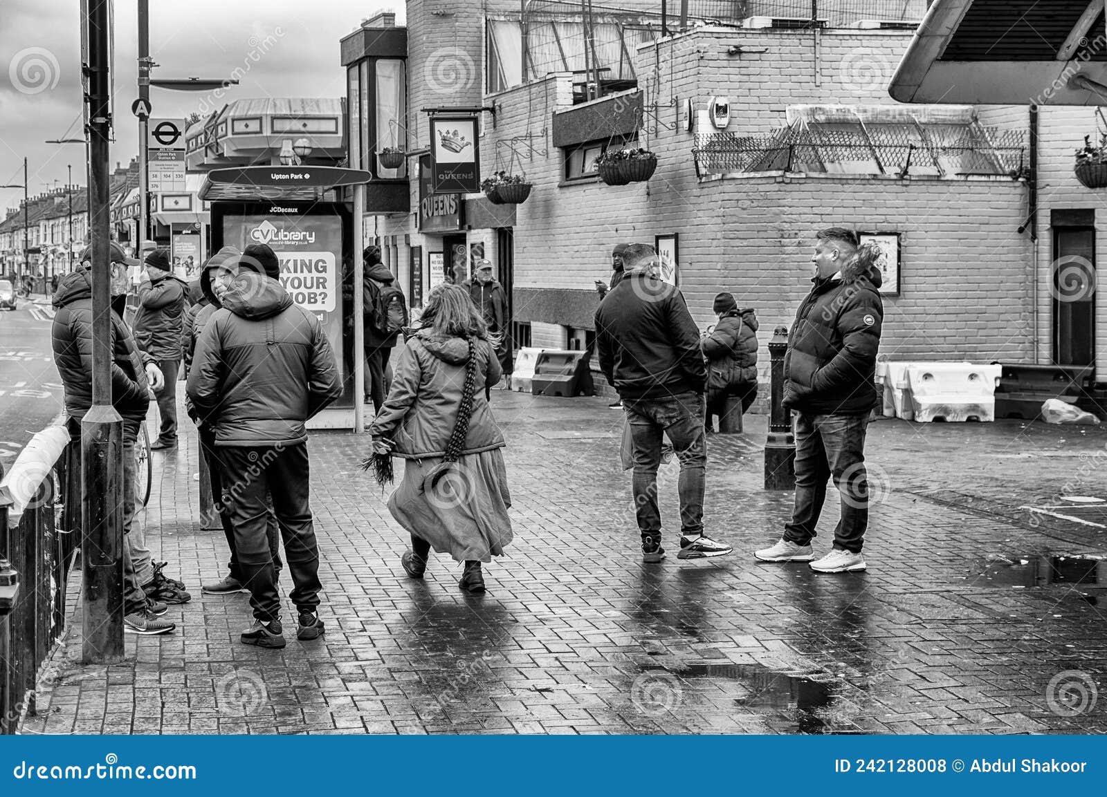 Eastern Europe Men Meeting Place in Green Street Editorial Stock Photo ...