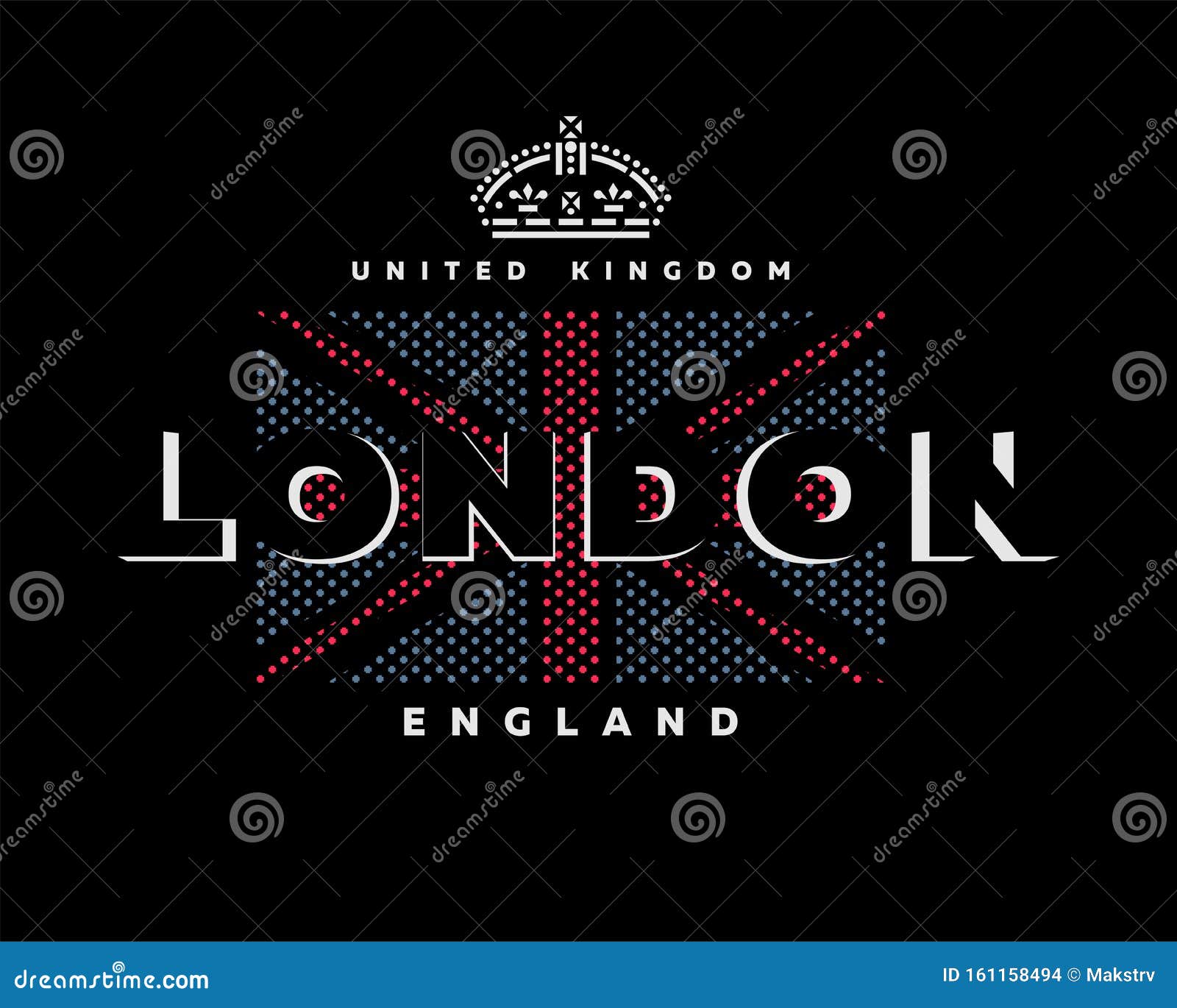 London , United Kingdom T-shirt Printing Design on a Dark Background ...