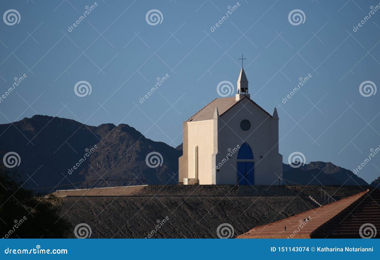 lone church on the hill in felicity