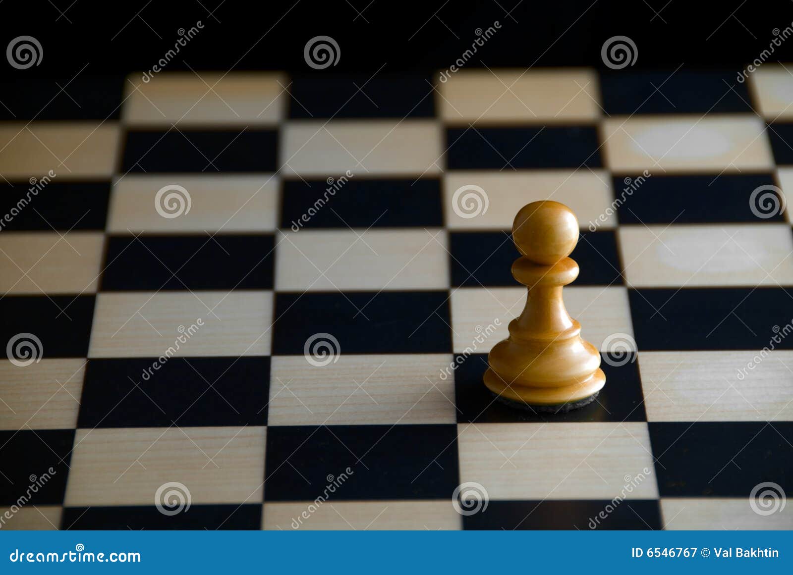 Power And Lonelinessthe Most Powerful Chess Piece Stock Photo