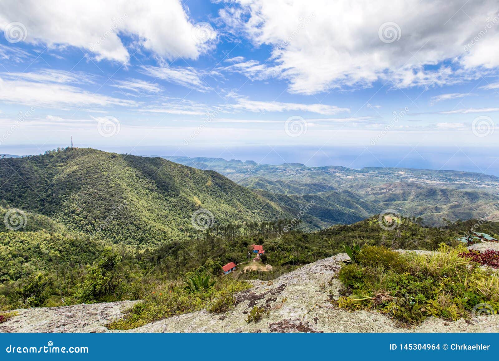 lonely house in the sierra maestra mountains in cuba