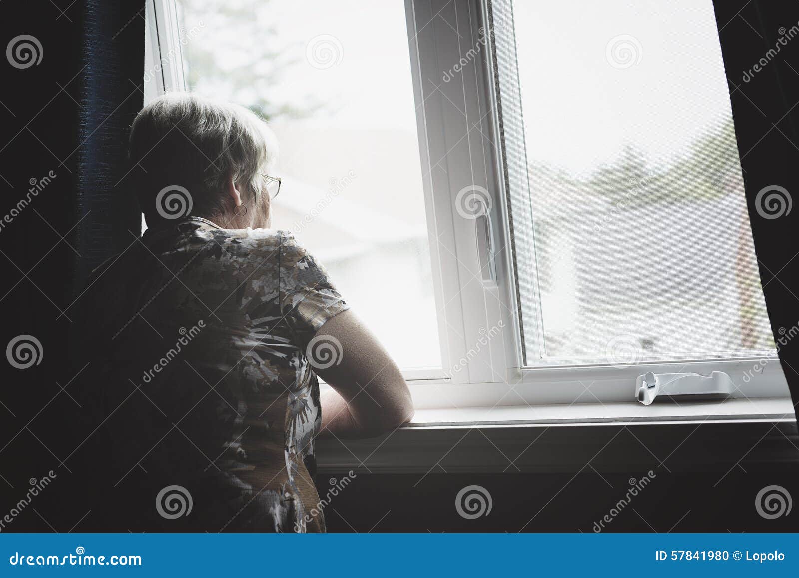 Lonely 60 Years Old Senior in is Apartment Stock Photo Image of face, health 57841980
